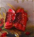 Navette cristal rouge Sarovski