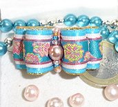 Perles irisée Rosée et rocailles.