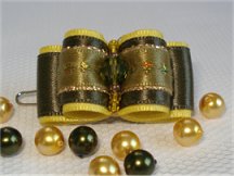 Perle cristal de Swarovski et rocailles.