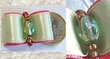Perle cristal de bohème et rocailles.