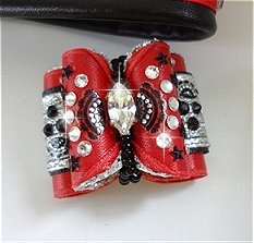 Navette cristal Swarovski et double rangée de rocailles Miyuki.