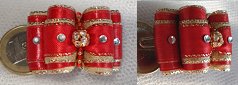 Boule strass cristal swarovski. Strass cristal swarovski sur les rubans.