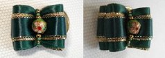 Perle cloisonnée et rocailles.
